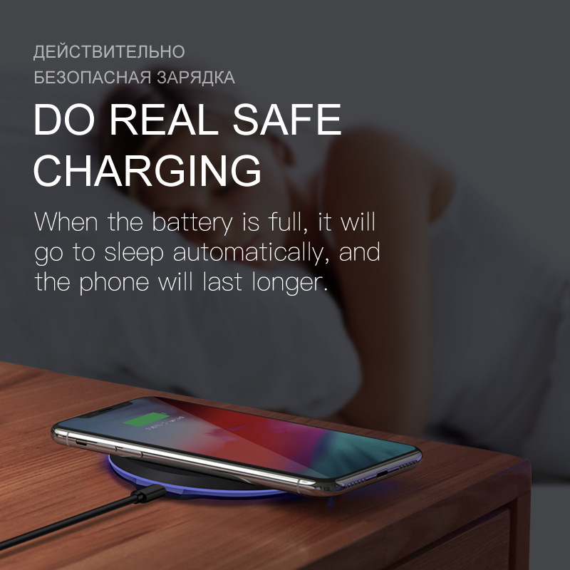10W 5W USB Fast Wireless Phone Charger – Bild 2
