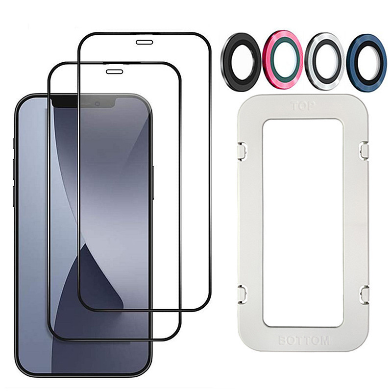 Compatible With Tempered Glass Screen Protector For 11 Pro Max 12 Mini 11Pro 12Pro XS X XR 7 8 Plus 6 6S SE 5S Protection Film – Bild 2