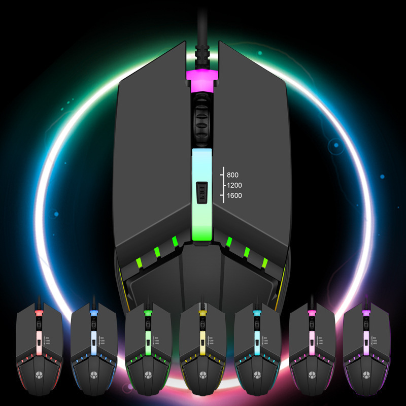 Wired Mouse Usb Glowing Computer Competitive Game – Bild 2