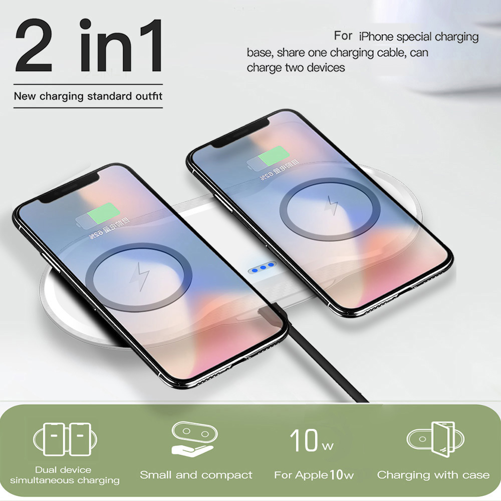 Wireless Charger Dual Mobile Phone Charger – Bild 4